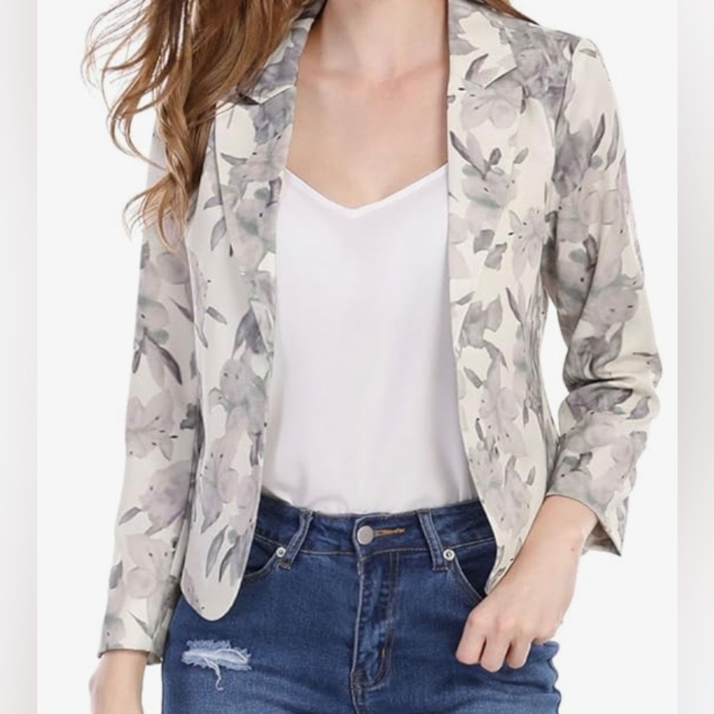 NWOT Allegra K small floral blazer